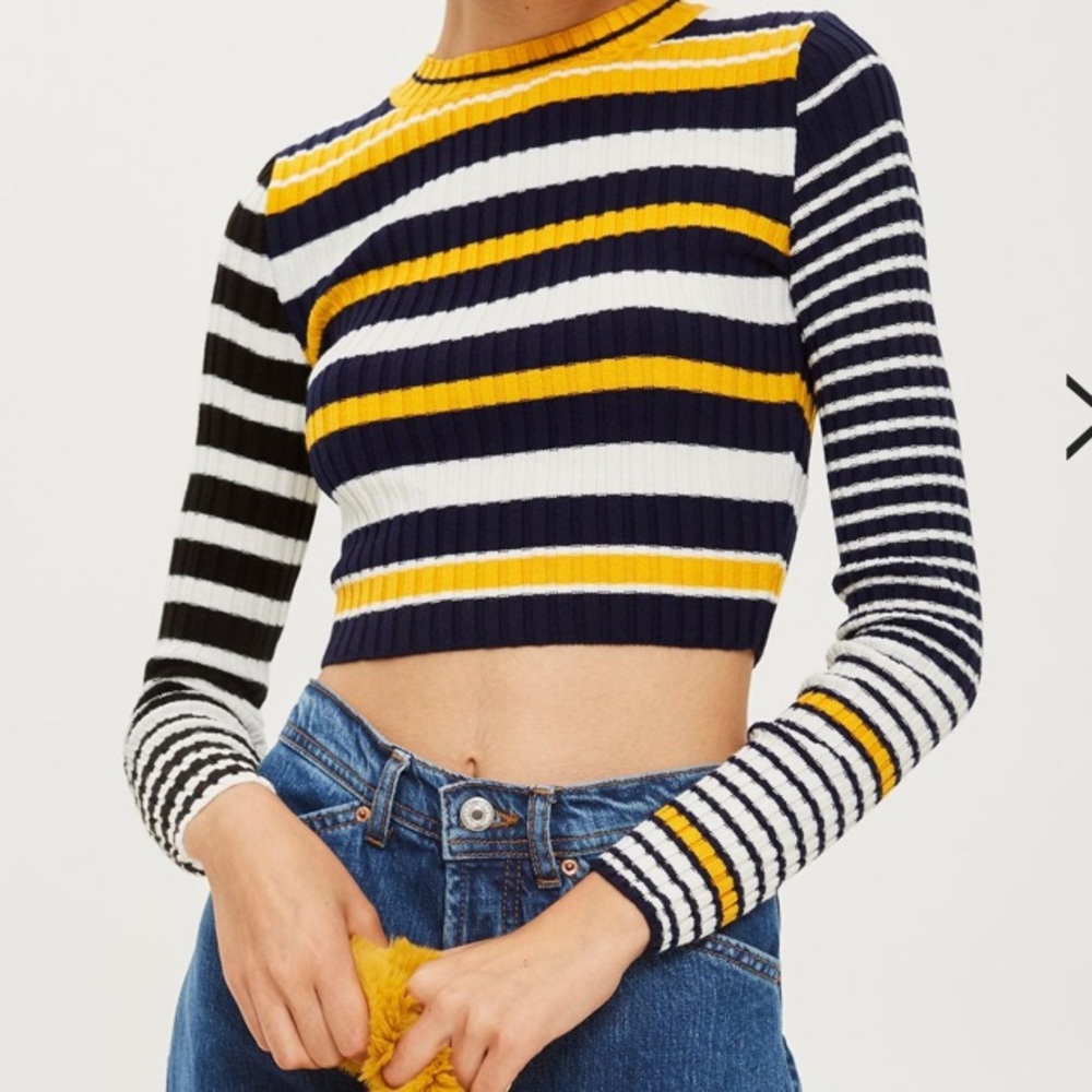 Striped Crop Top